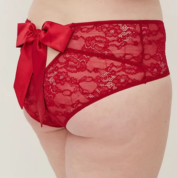 NWT | Torrid Red Bow Unlined Underwire Bra & Panty Lingerie Set | Size 1 - Picture 5 of 12